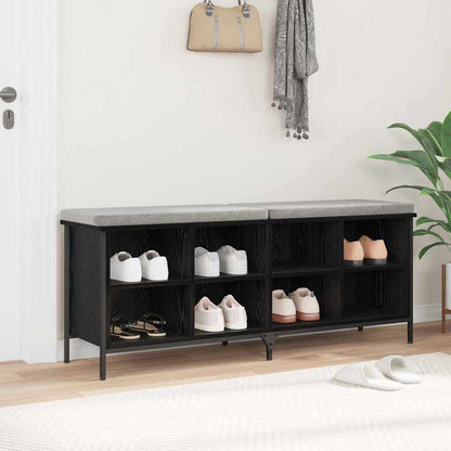 vidaXL Shoe Cabinet 131 x 35 x 50 cm Engineered Wood and Iron