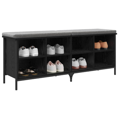 vidaXL Shoe Cabinet 131 x 35 x 50 cm Engineered Wood and Iron