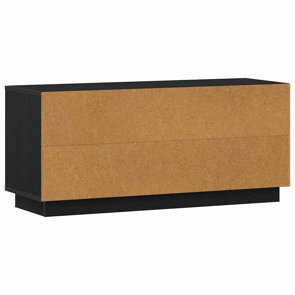vidaXL TV Cabinet Black Oak 102 x 35 x 45 cm Engineered Wood