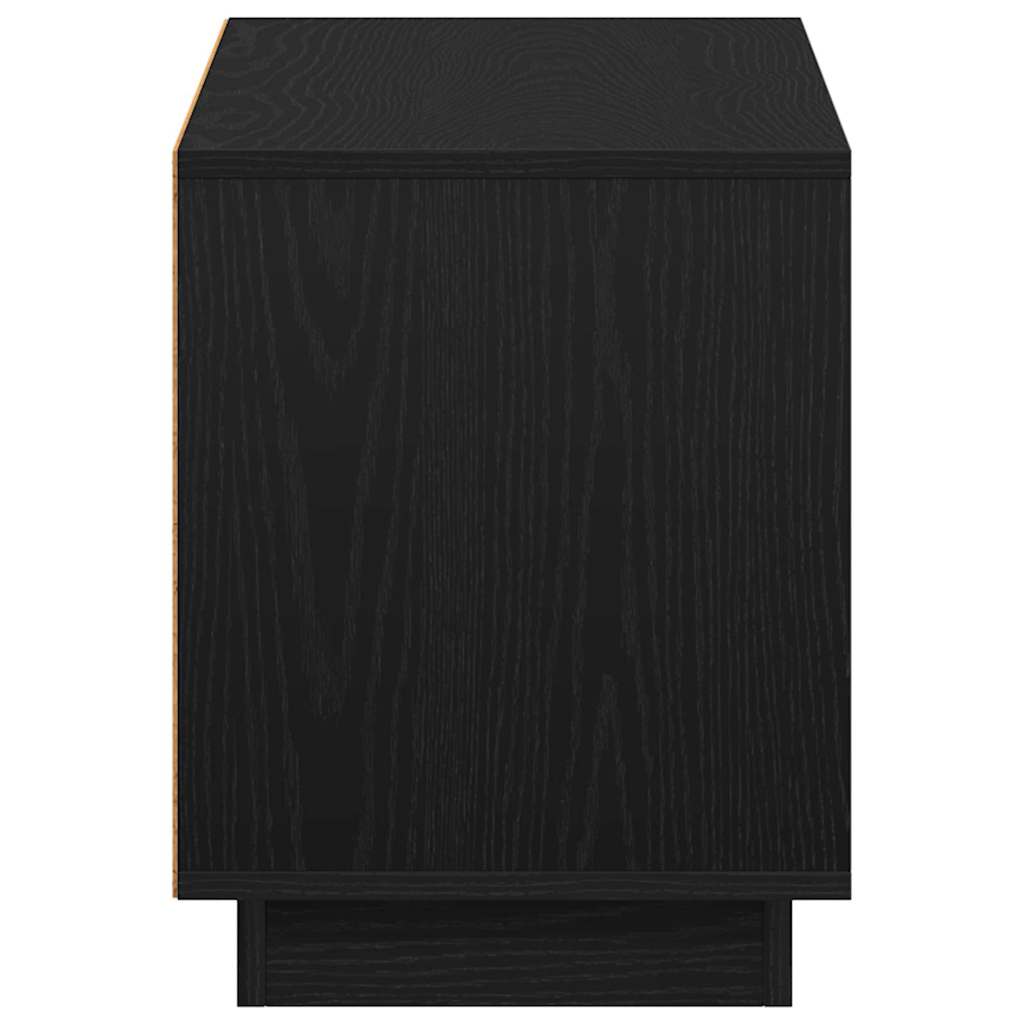vidaXL TV Cabinet Black Oak 102 x 35 x 45 cm Engineered Wood