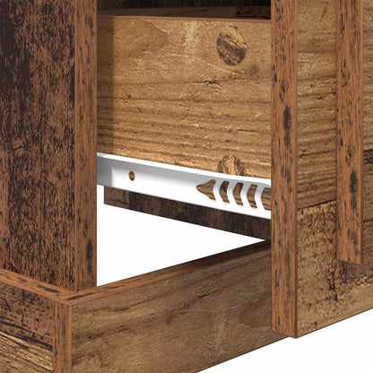 vidaXL Bedside Cabinet 2 pcs Old Wood 39 x 39 x 47.5 cm