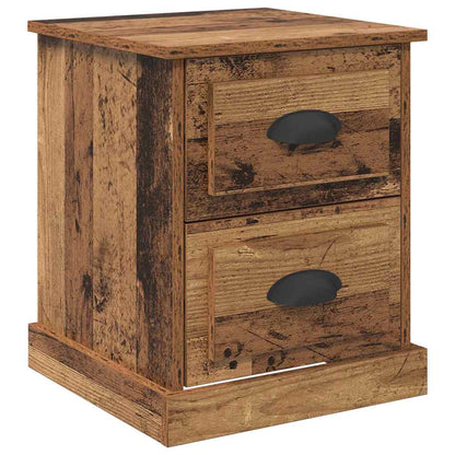 vidaXL Bedside Cabinet 2 pcs Old Wood 39 x 39 x 47.5 cm