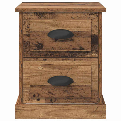 vidaXL Bedside Cabinet 2 pcs Old Wood 39 x 39 x 47.5 cm