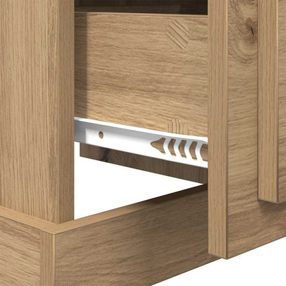 vidaXL Bedside Cabinet 2 pcs Artisan Oak 39 x 39 x 47.5 cm