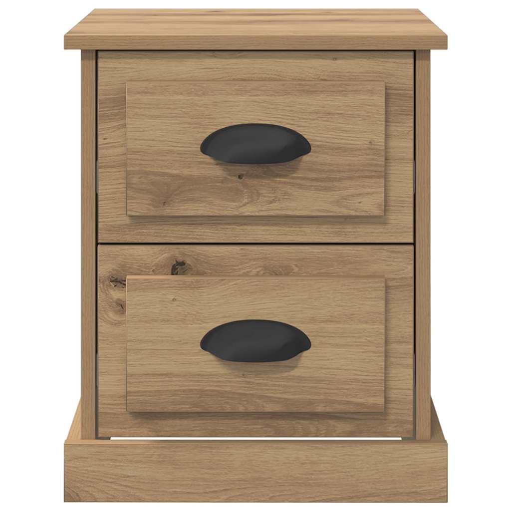 vidaXL Bedside Cabinet 2 pcs Artisan Oak 39 x 39 x 47.5 cm