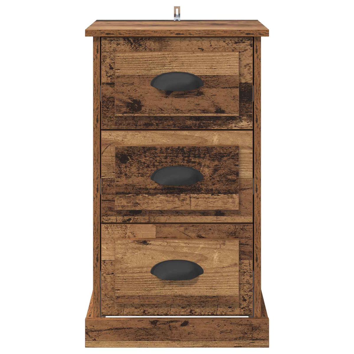 vidaXL Bedside Cabinet Old Wood 39 x 39 x 67.5 cm Engineered Wood