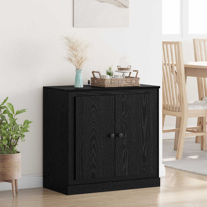 vidaXL Sideboard 70 x 35.5 x 67.5 cm Black Oak Engineered Wood