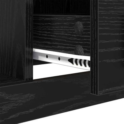 vidaXL Coffee Table Black Oak 90 x 50 x 35 cm Engineered Wood