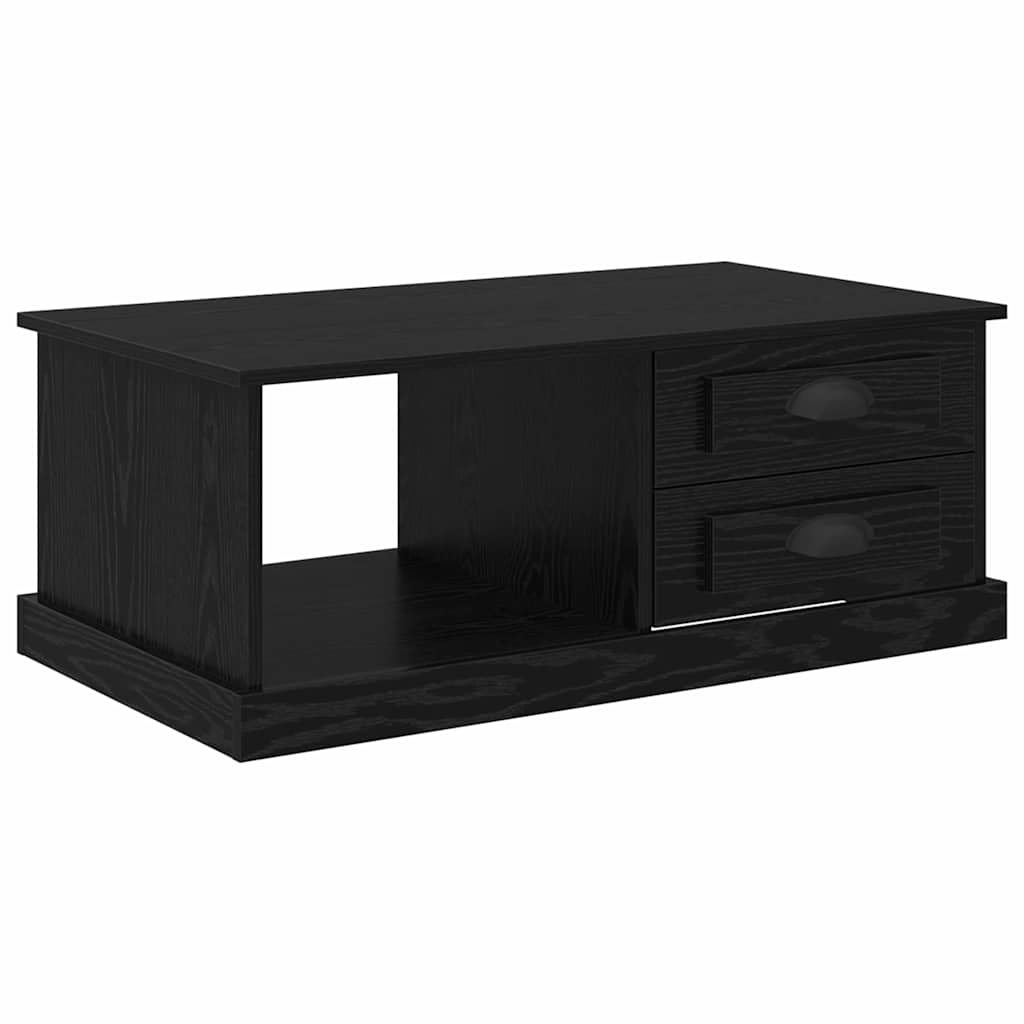 vidaXL Coffee Table Black Oak 90 x 50 x 35 cm Engineered Wood