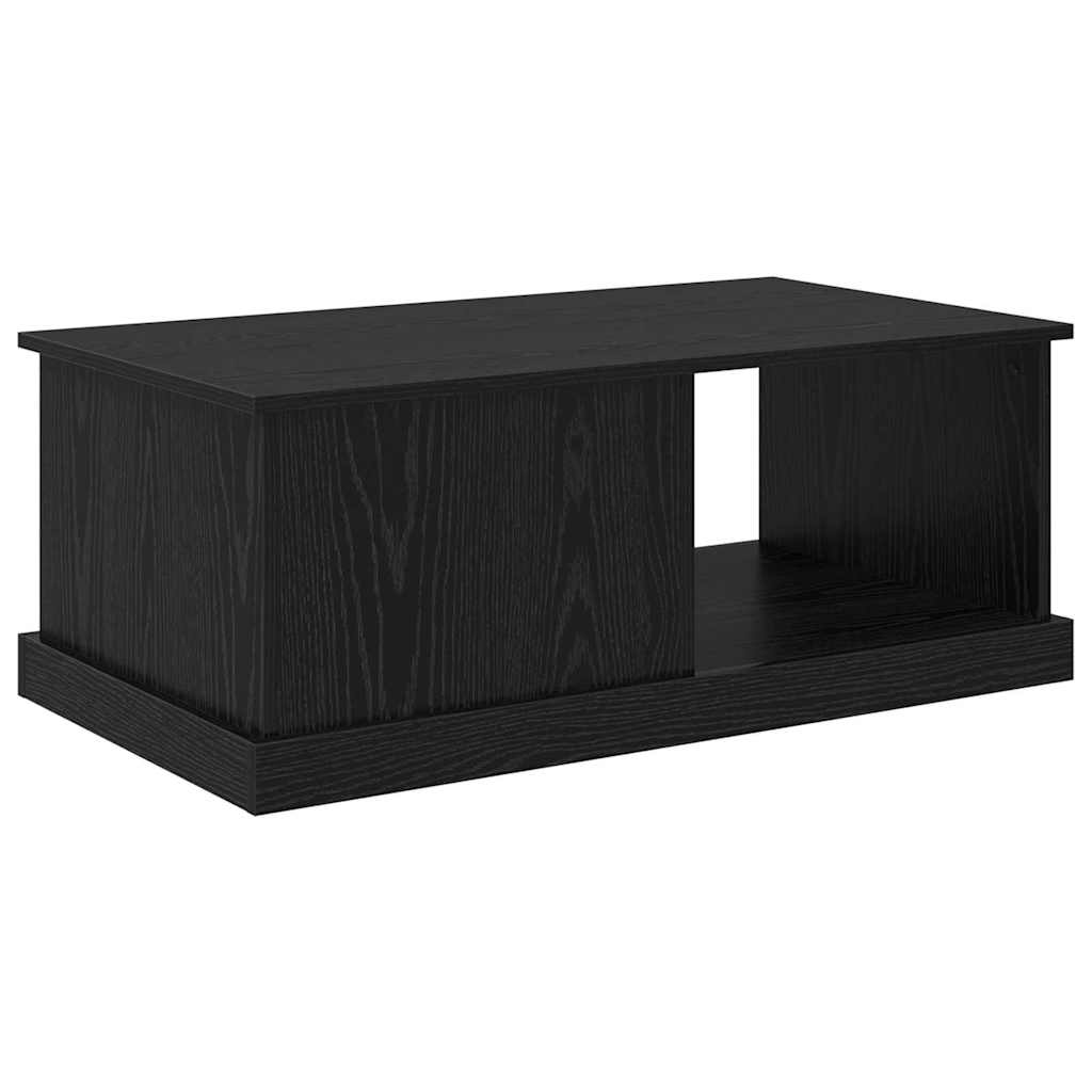 vidaXL Coffee Table Black Oak 90 x 50 x 35 cm Engineered Wood