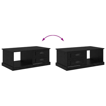 vidaXL Coffee Table Black Oak 90 x 50 x 35 cm Engineered Wood