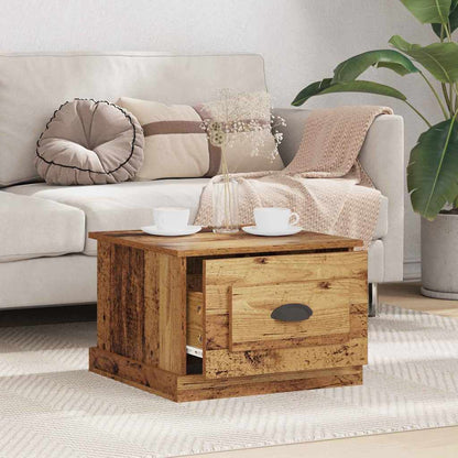 vidaXL Coffee Table Old Wood 50 x 50 x 35 cm Engineered Wood