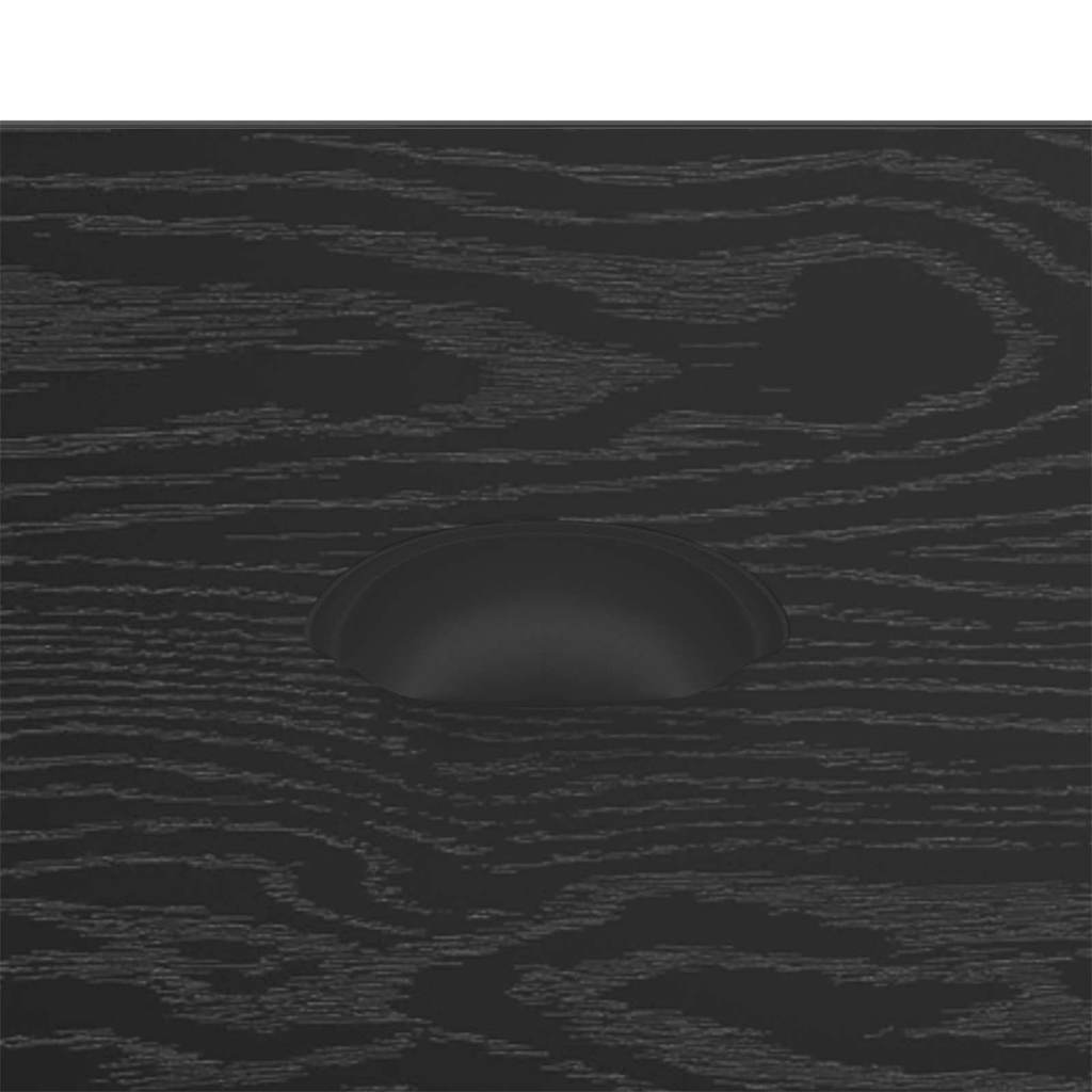 vidaXL Coffee Table Black Oak 50 x 50 x 35 cm Engineered Wood