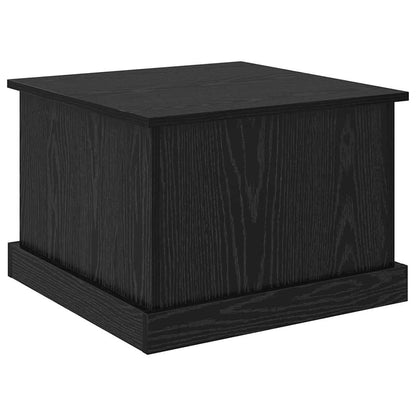 vidaXL Coffee Table Black Oak 50 x 50 x 35 cm Engineered Wood