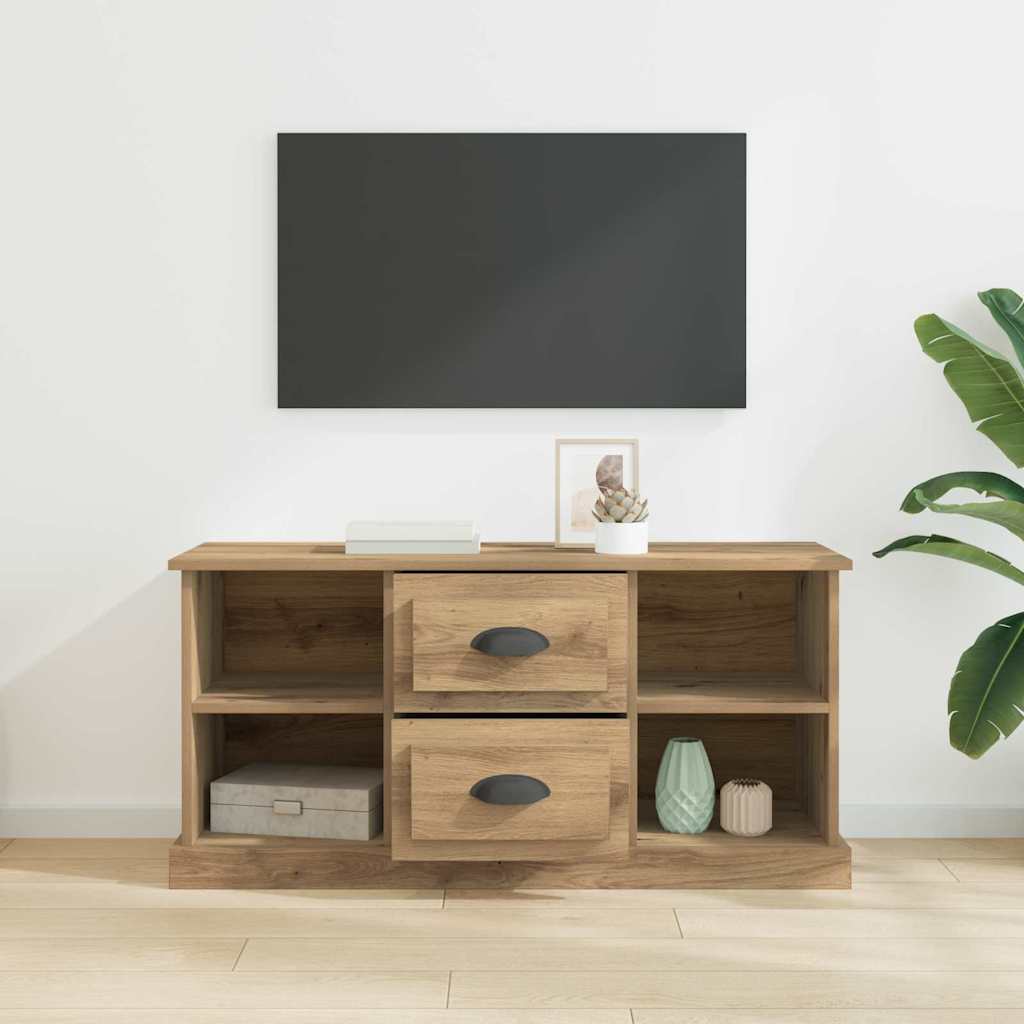 vidaXL TV Cabinet 99.5 x 35.5 x 48 cm Artisan Oak Engineered Wood