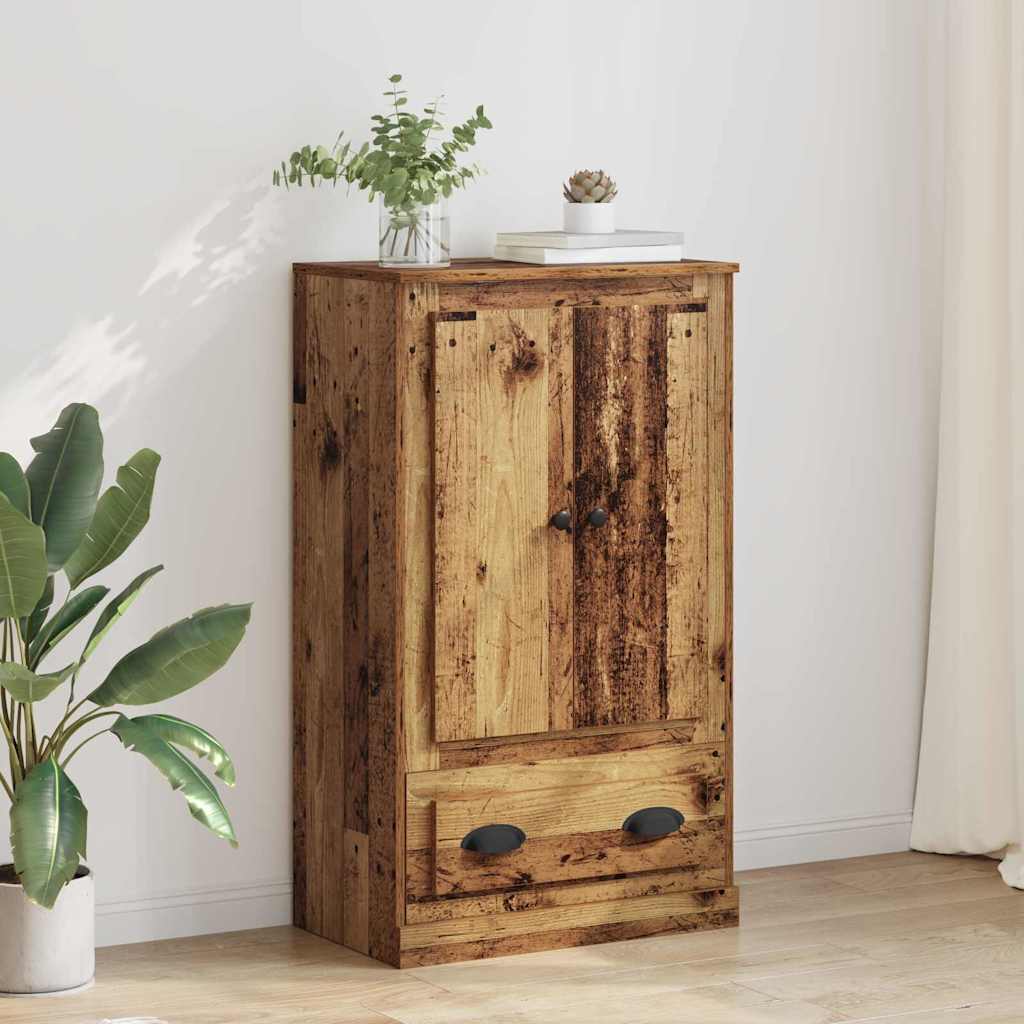 vidaXL Highboard Old Wood 60 x 35.5 x 103.5 cm Engineered Wood