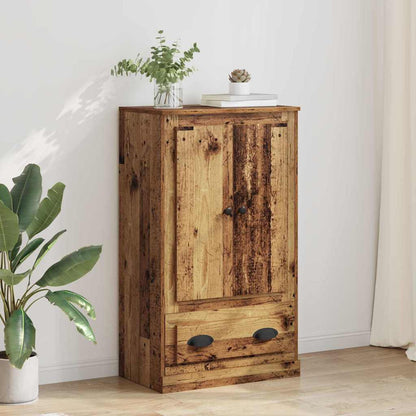 vidaXL Highboard Old Wood 60 x 35.5 x 103.5 cm Engineered Wood