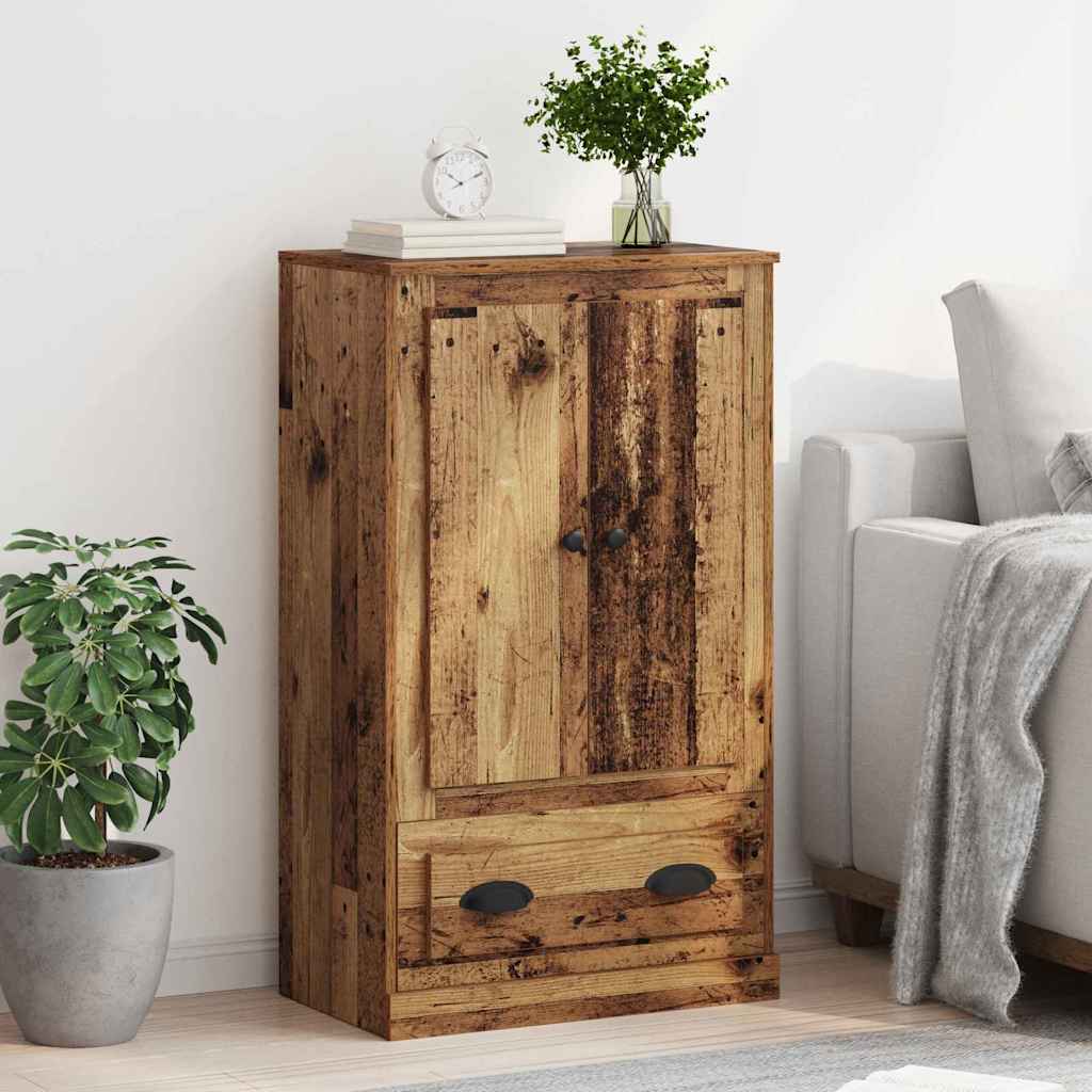 vidaXL Highboard Old Wood 60 x 35.5 x 103.5 cm Engineered Wood