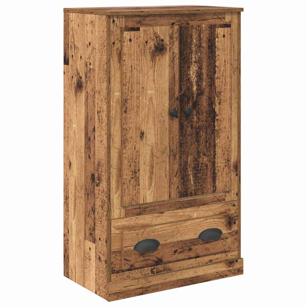 vidaXL Highboard Old Wood 60 x 35.5 x 103.5 cm Engineered Wood