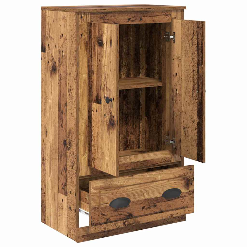 vidaXL Highboard Old Wood 60 x 35.5 x 103.5 cm Engineered Wood