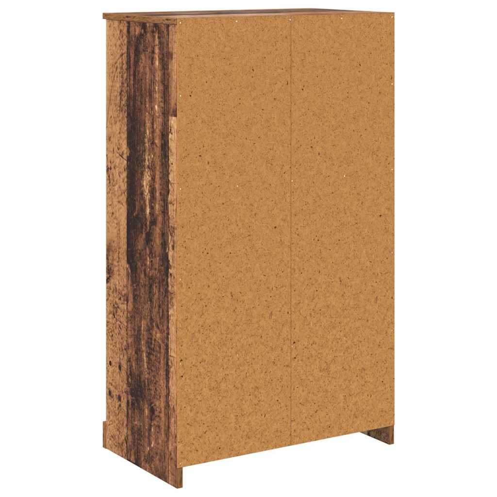 vidaXL Highboard Old Wood 60 x 35.5 x 103.5 cm Engineered Wood