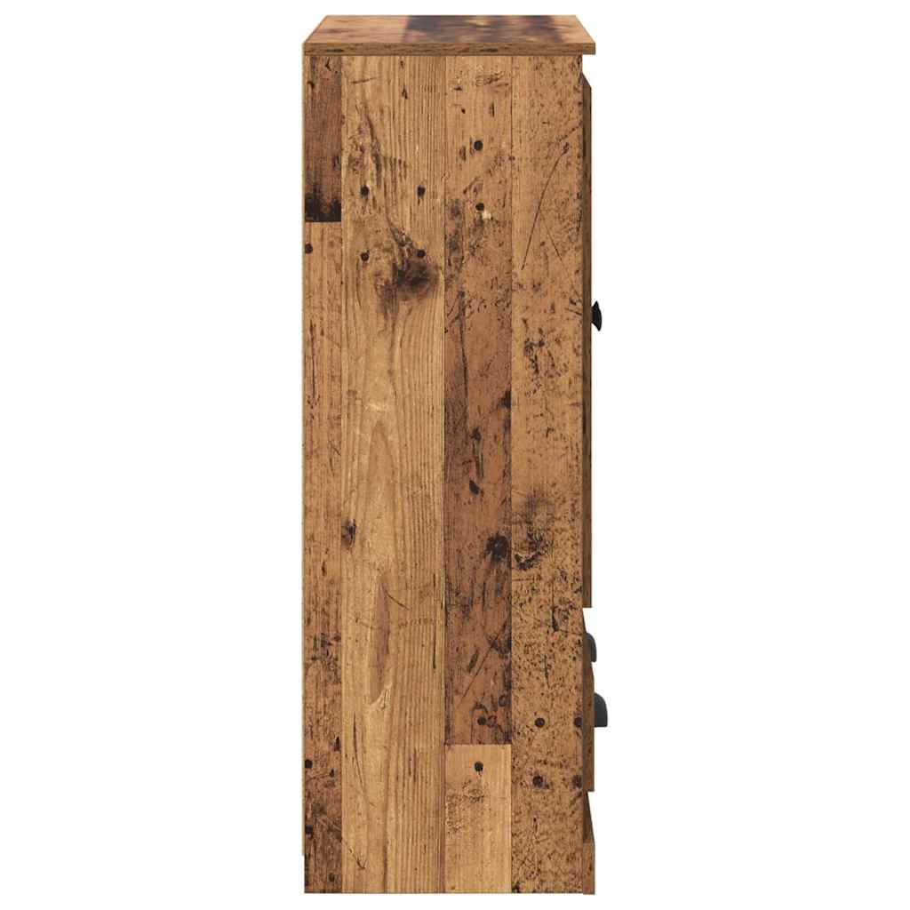 vidaXL Highboard Old Wood 60 x 35.5 x 103.5 cm Engineered Wood