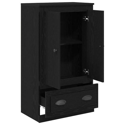 vidaXL Highboard Black Oak 60 x 35.5 x 103.5 cm Engineered Wood