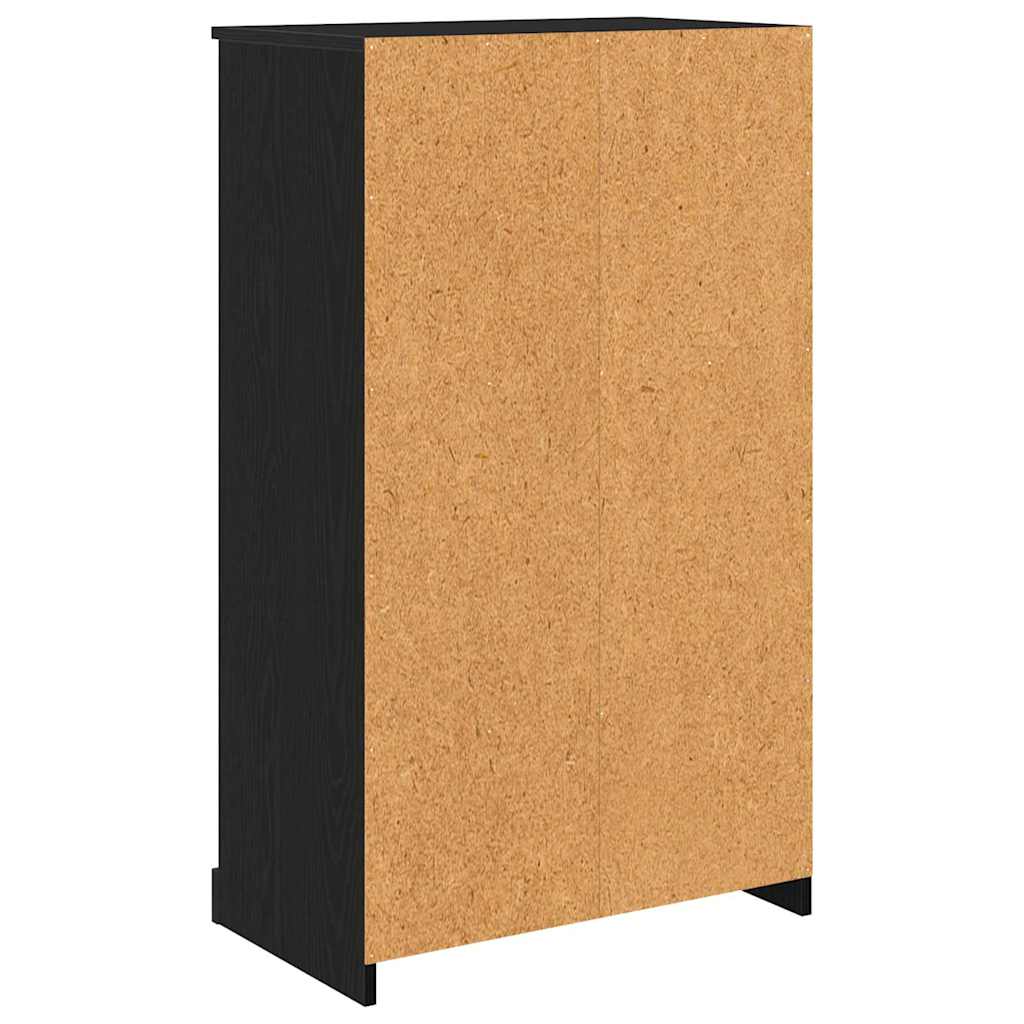 vidaXL Highboard Black Oak 60 x 35.5 x 103.5 cm Engineered Wood