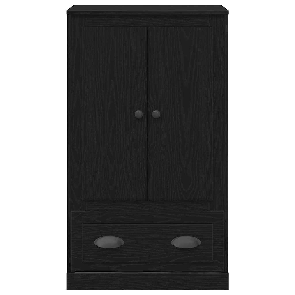 vidaXL Highboard Black Oak 60 x 35.5 x 103.5 cm Engineered Wood
