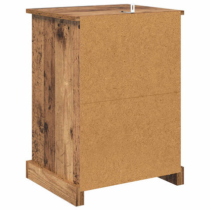 vidaXL Bedside Cabinet Old Wood 36 x 43 x 60 cm Engineered Wood
