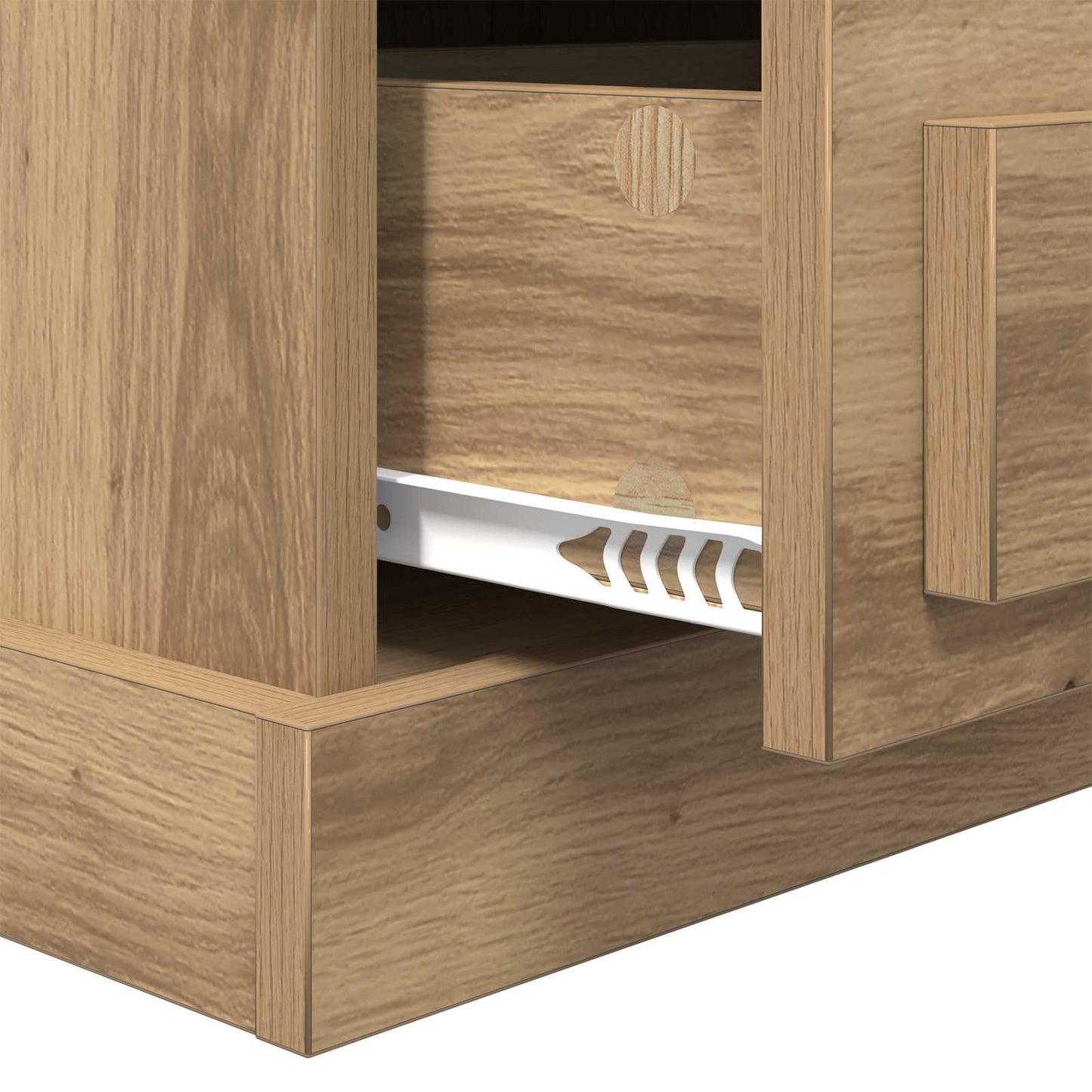 vidaXL Bedside Cabinet 2 pcs Artisan Oak 36 x 43 x 60 cm