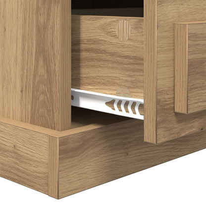 vidaXL Bedside Cabinet 2 pcs Artisan Oak 36 x 43 x 60 cm