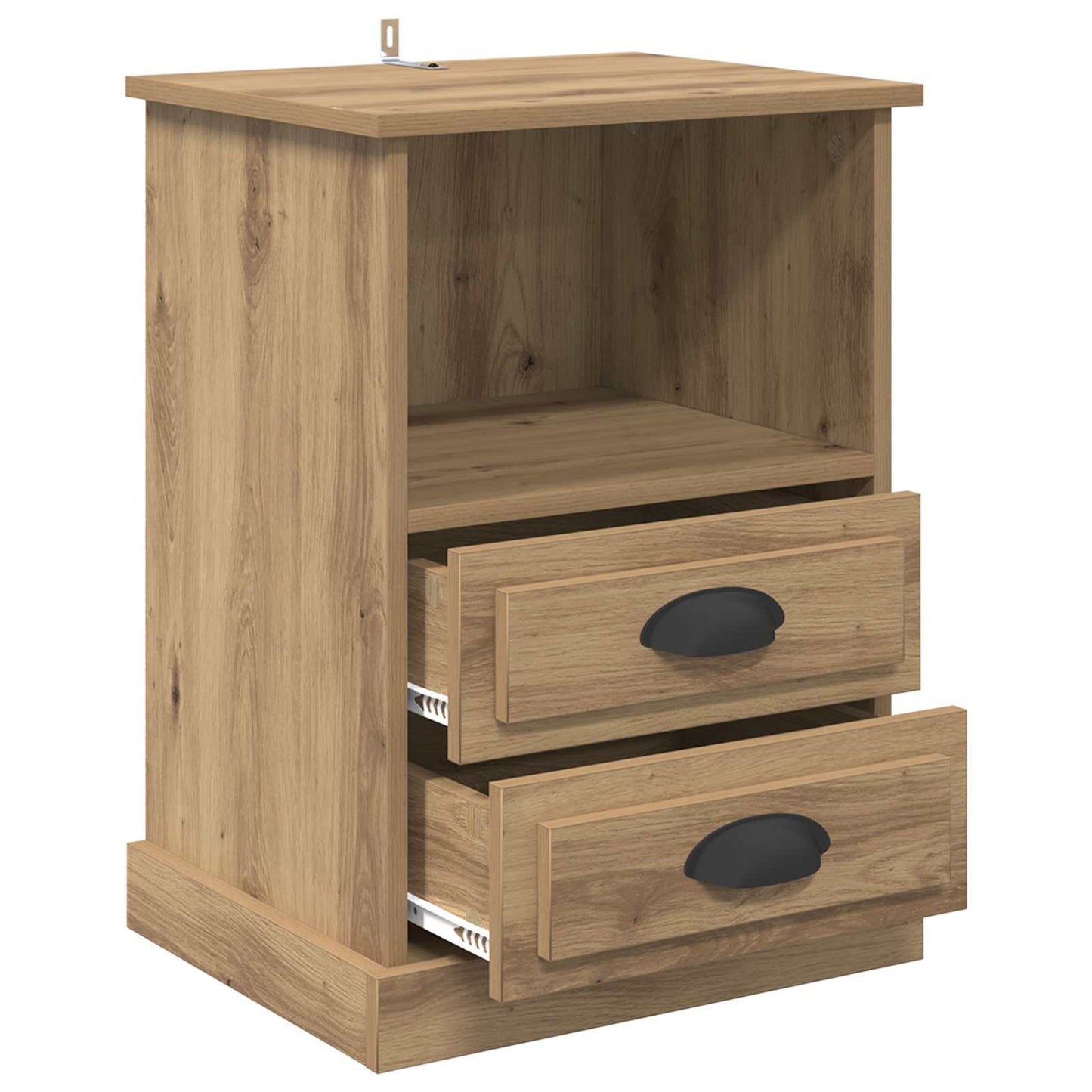 vidaXL Bedside Cabinet 2 pcs Artisan Oak 36 x 43 x 60 cm