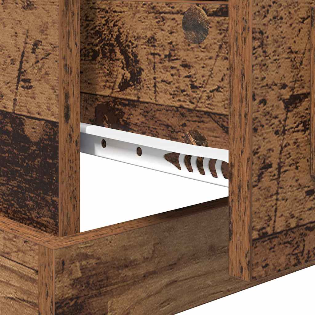vidaXL Bedside Cabinet Old Wood 50 x 50 x 60 cm Engineered Wood