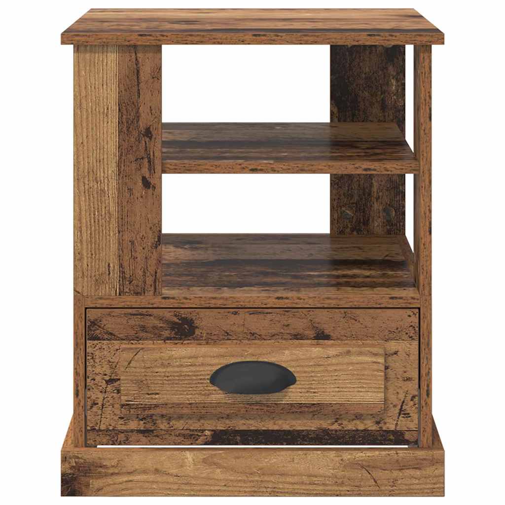 vidaXL Bedside Cabinet Old Wood 50 x 50 x 60 cm Engineered Wood