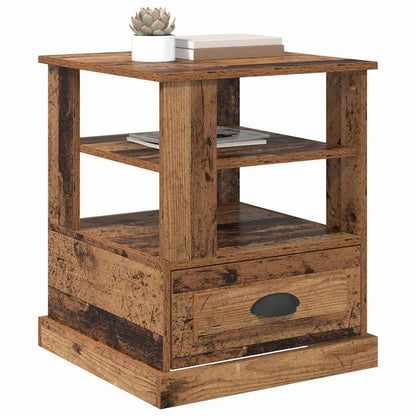 vidaXL Bedside Cabinet Old Wood 50 x 50 x 60 cm Engineered Wood