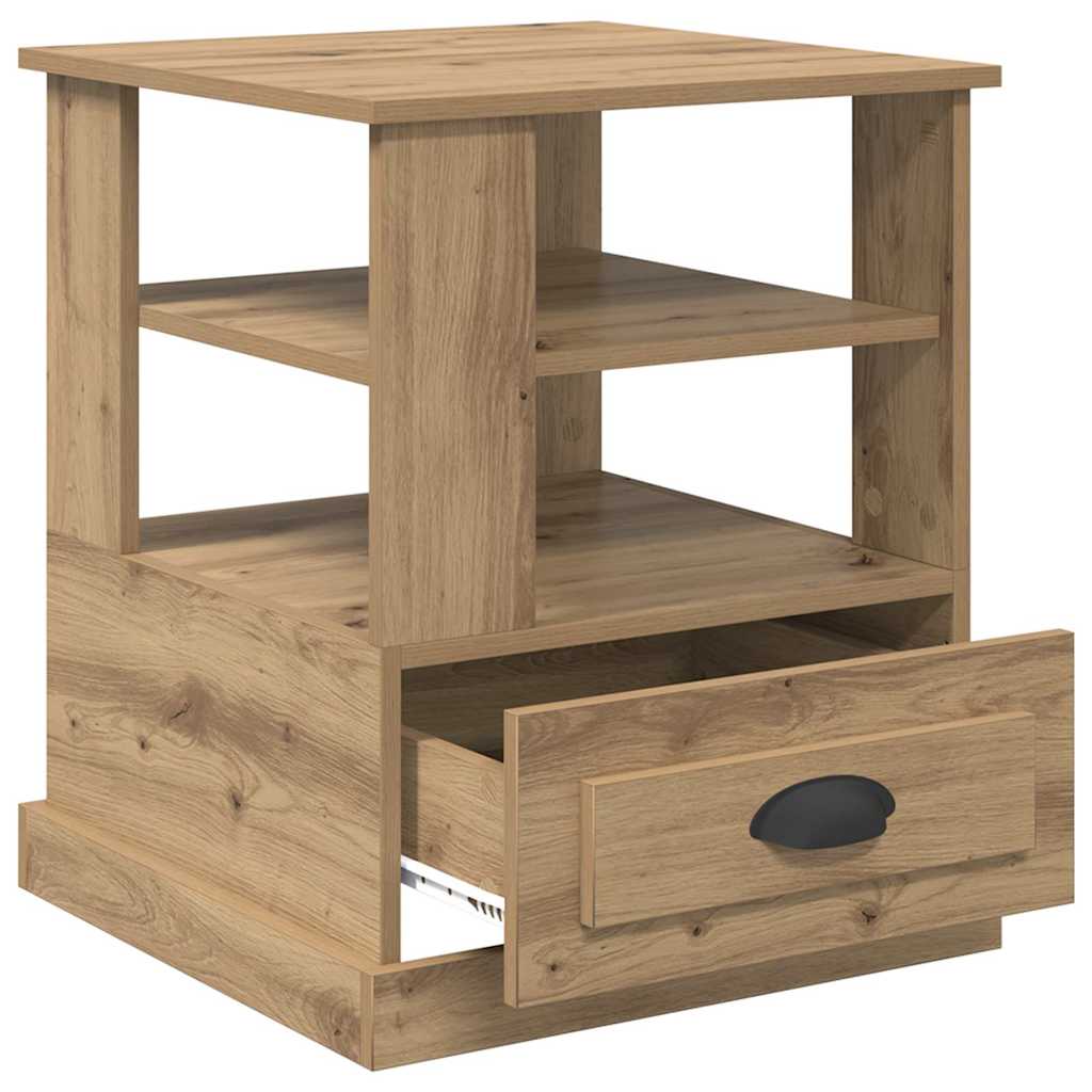 vidaXL Bedside Cabinet Artisan Oak 50 x 50 x 60 cm Engineered Wood