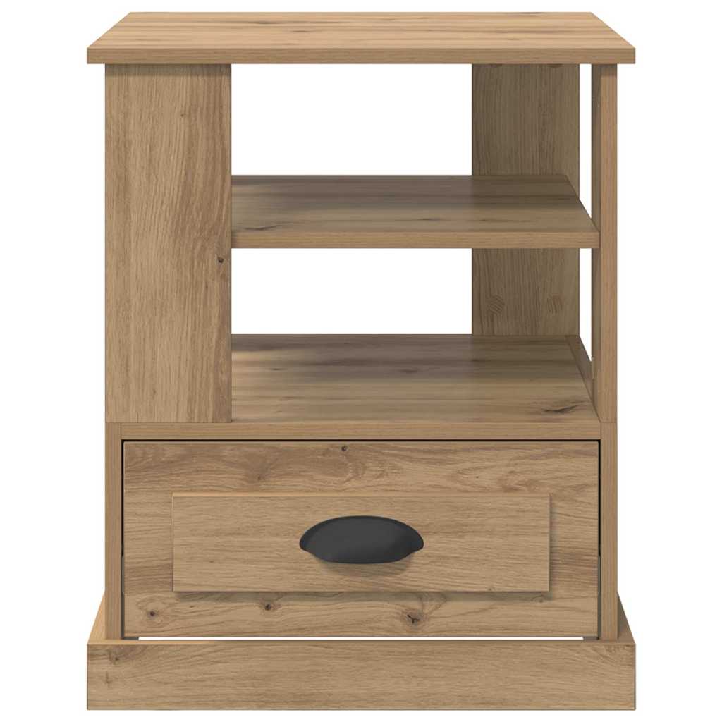 vidaXL Bedside Cabinet Artisan Oak 50 x 50 x 60 cm Engineered Wood