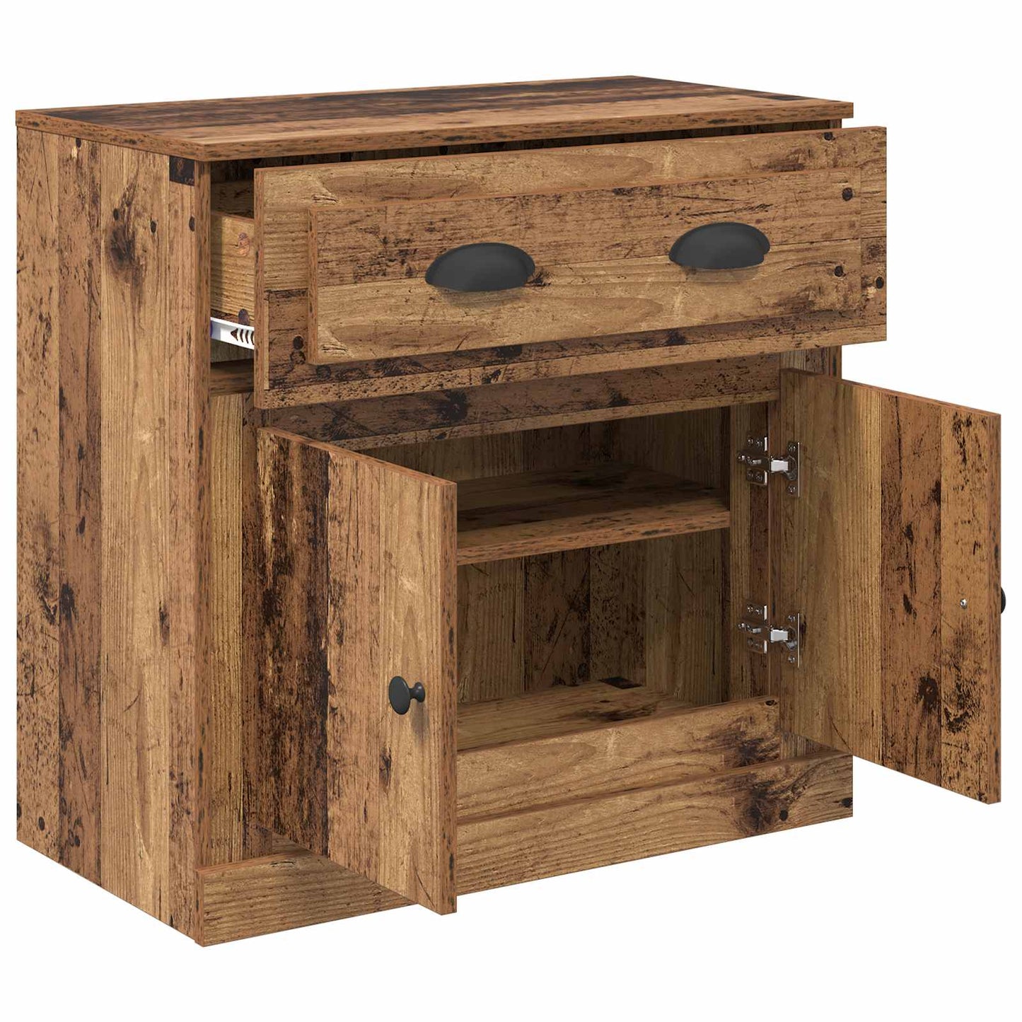 vidaXL Highboard Old Wood 70 x 35.5 x 67.5 cm Engineered Wood