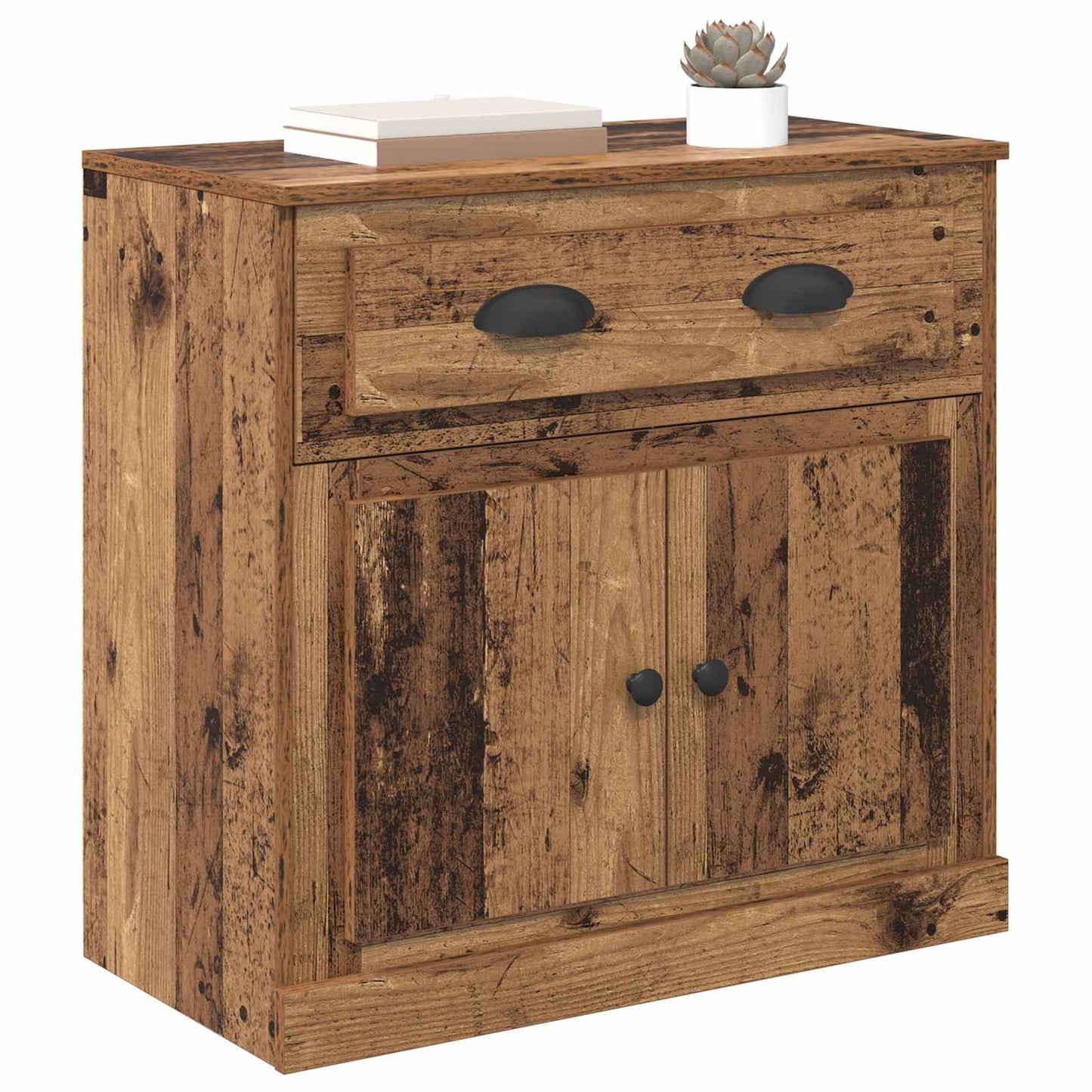 vidaXL Highboard Old Wood 70 x 35.5 x 67.5 cm Engineered Wood