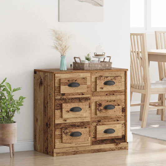 vidaXL Sideboard Old Wood 70 x 35.5 x 67.5 cm Engineered Wood