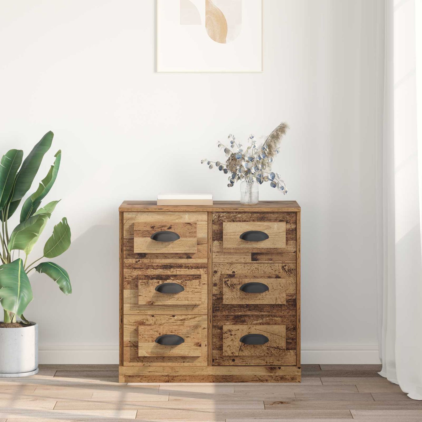vidaXL Sideboard Old Wood 70 x 35.5 x 67.5 cm Engineered Wood