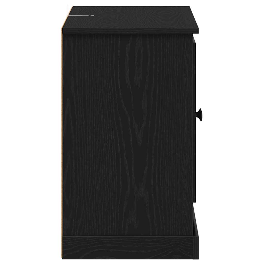 vidaXL Sideboard Black Oak 100 x 35.5 x 60 cm Engineered Wood