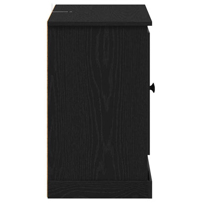 vidaXL Sideboard Black Oak 100 x 35.5 x 60 cm Engineered Wood