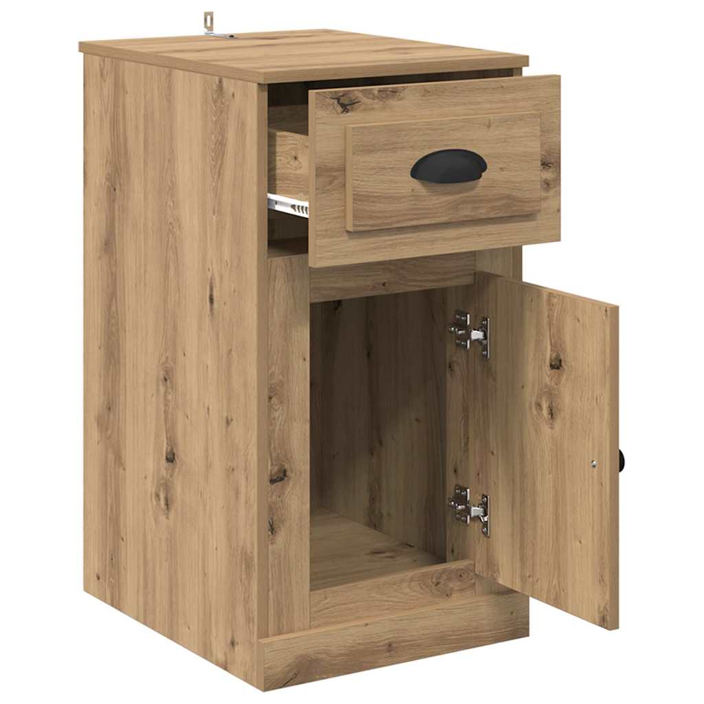 vidaXL Side Cabinet 40 x 50 x 75 cm Engineered Wood Artisan Oak