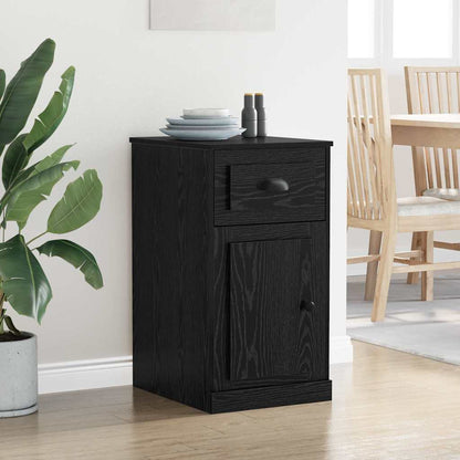 vidaXL Side Cabinet 40 x 50 x 75 cm Engineered Wood Black Oak