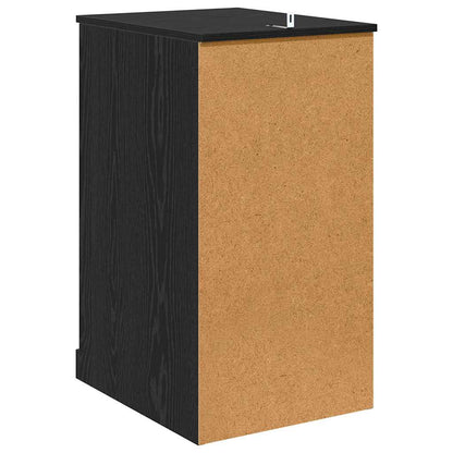 vidaXL Side Cabinet Black Oak 40 x 50 x 75 cm Engineered Wood