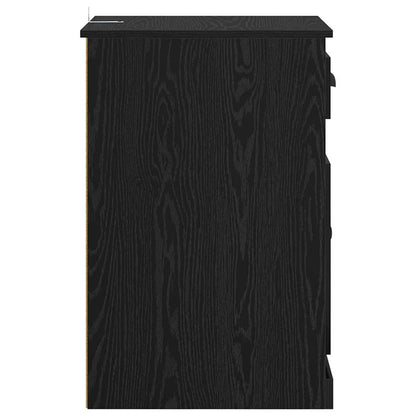 vidaXL Side Cabinet Black Oak 40 x 50 x 75 cm Engineered Wood
