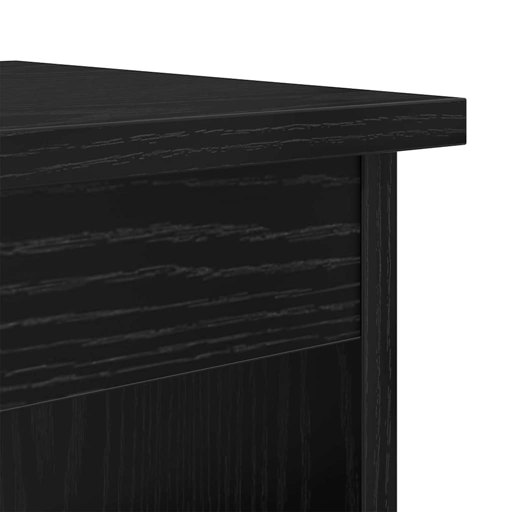 vidaXL Coffee Table 3 pcs Black Oak 48 x 45 x 45 cm Engineered Wood