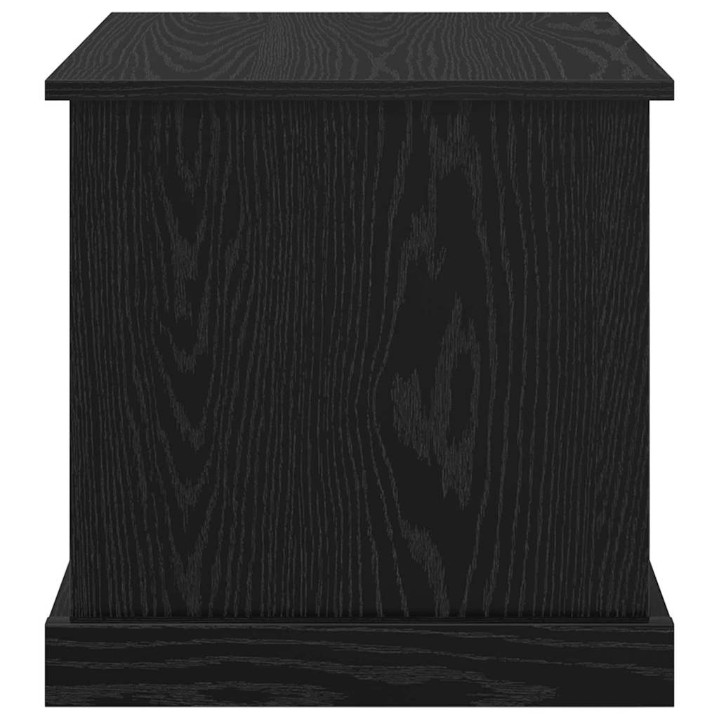 vidaXL Coffee Table 3 pcs Black Oak 48 x 45 x 45 cm Engineered Wood